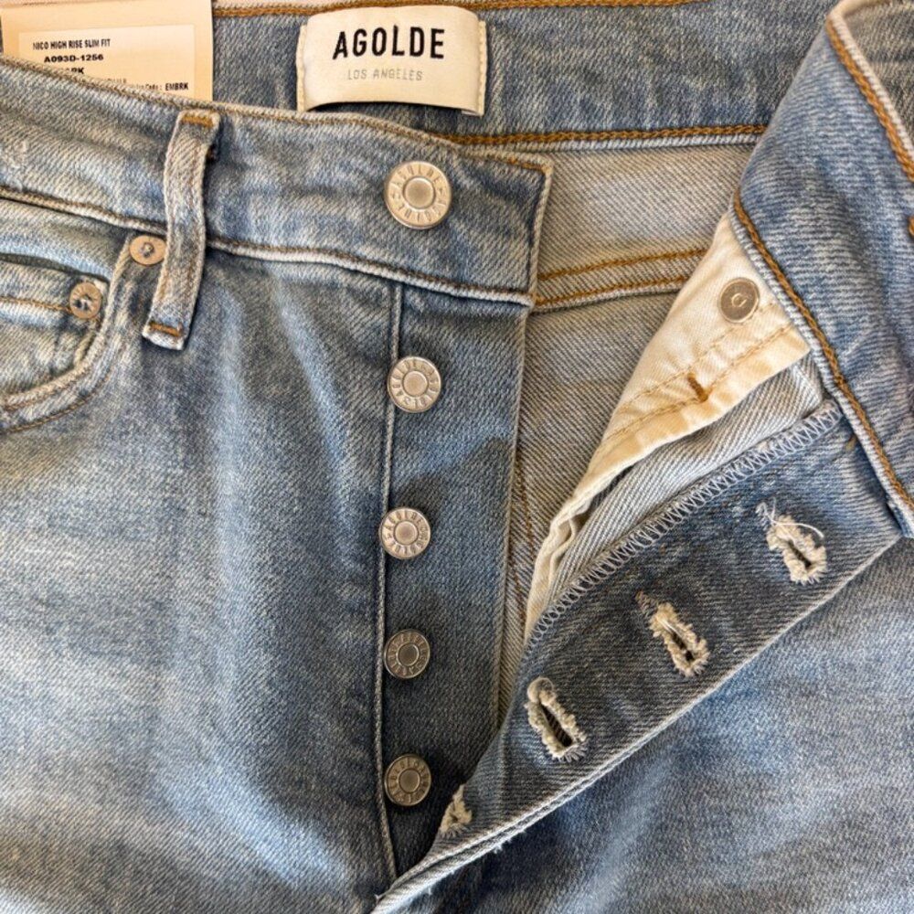 AGOLDE Nico High Rise Slim Fit Embark Size 25 - Picture 6 of 13